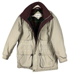 Vintage St Johns Bay Women Chore Coat Large Thick Barn Field Farm Blanket Lined